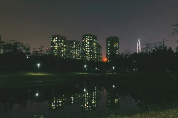 福田红树林生态公园，新开拓的一片地方，晚上人少安静