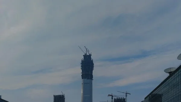 每天观察中国尊的进度，也是生活乐趣。