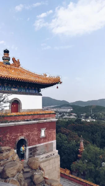 颐和园。这次北宫门进，视野极广。