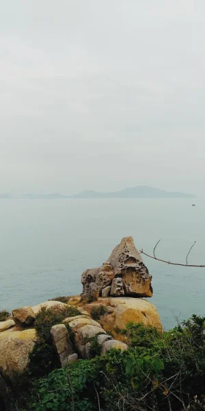 长洲岛上的石头