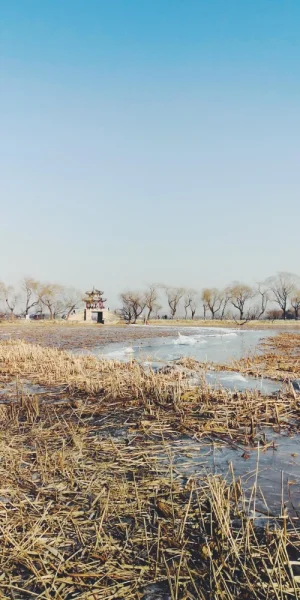 冬天的颐和园，视野依旧开阔