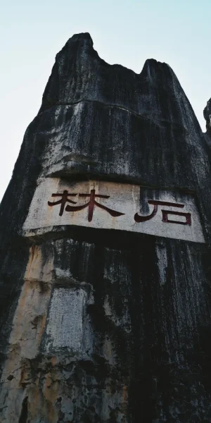 石林。果不其然，跟想像差不多的样子