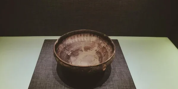中国农业博物馆的彩陶馆，虽然小但藏品归类的不错