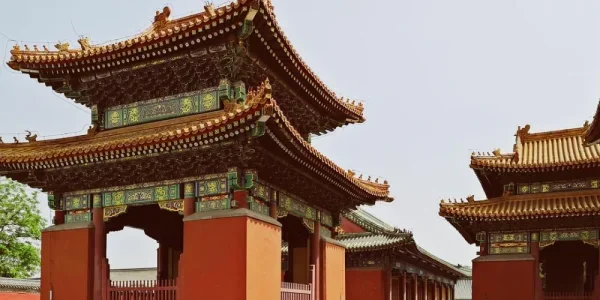历代帝王庙。原来是祭先祖的地方