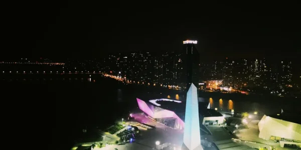 长沙洲际酒店看到的夜景