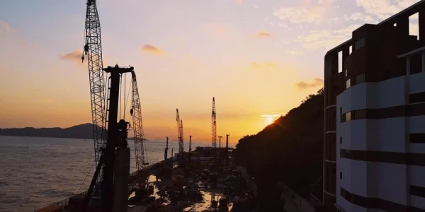 香港海怡半岛的黄昏
