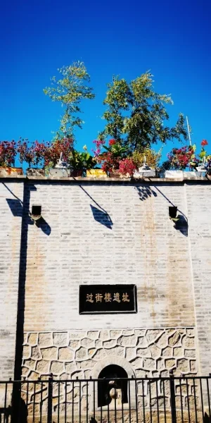 模式口大街。没搞清楚过街楼原来长什么样