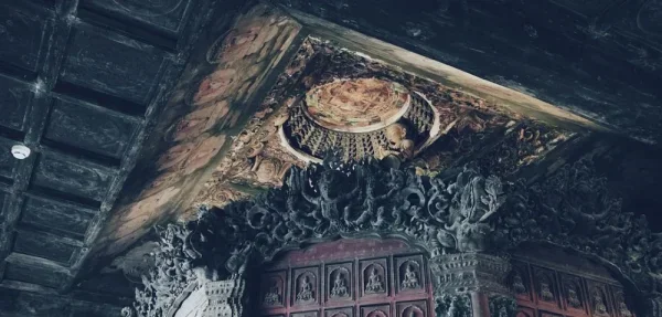 智化寺。原来的三处藻井，只剩了这一个，其他两个一个在英国一个在美国