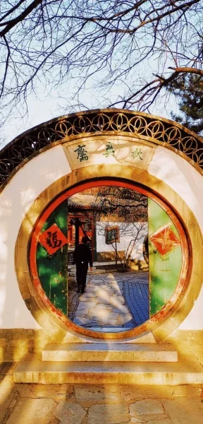 大观园，傍晚的阳光