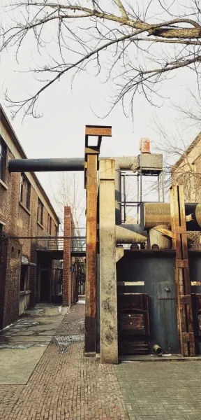 内蒙古工业大学建筑馆，很有工业风的设计