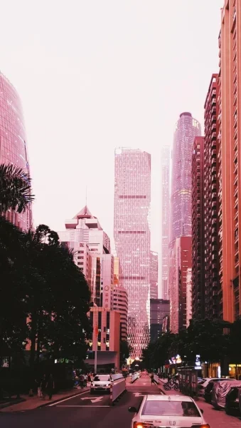 晚霞的颜色美的跟纽约似的
