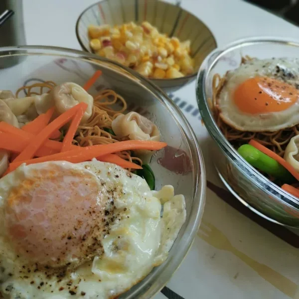 竹升面+太阳蛋