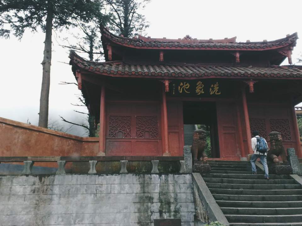 峨眉山洗象池，那是一次艰难的爬山经历，在毫无运动知识的当年。终究也是没能爬上金顶